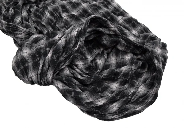 ジュンヤワタナベ コムデギャルソンJUNYA WATANABE COMME des GARCONS レイヤード変形プルオーバーチェックネルシャツワンピース 黒S K-112667_013