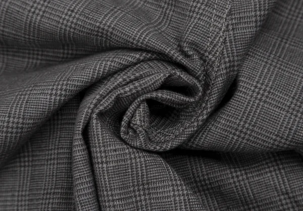 ピンクハウスPINK HOUSE サイドフリル切替グレンチェッククロップドパンツ グレーM K-112690_012