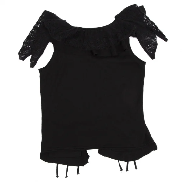 t.b SENSOUNICO Frill Switching Knit Vest K-112691_014