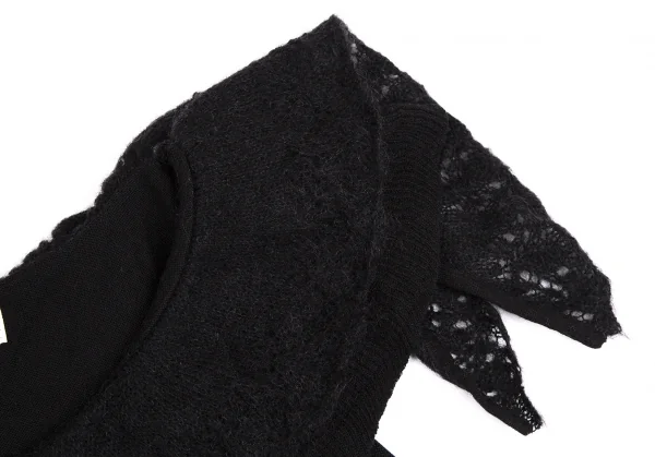 t.b SENSOUNICO Frill Switching Knit Vest K-112691_005