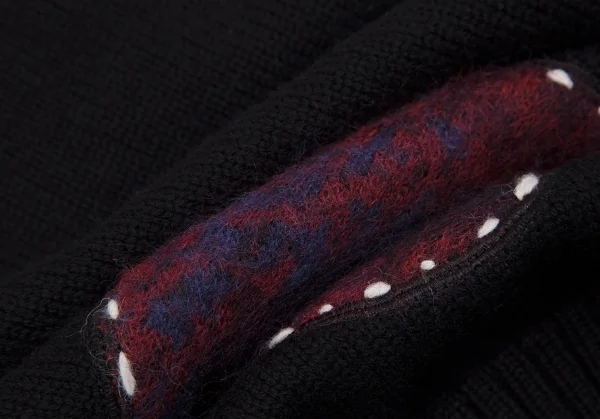 Yohji Yamamoto NOIR Patch Design High Neck Knit Sweater K-112694_018