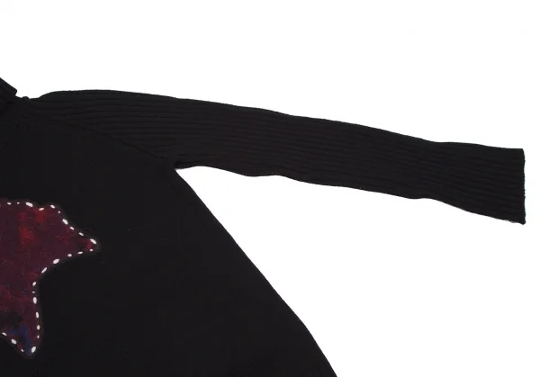 Yohji Yamamoto NOIR Patch Design High Neck Knit Sweater K-112694_007