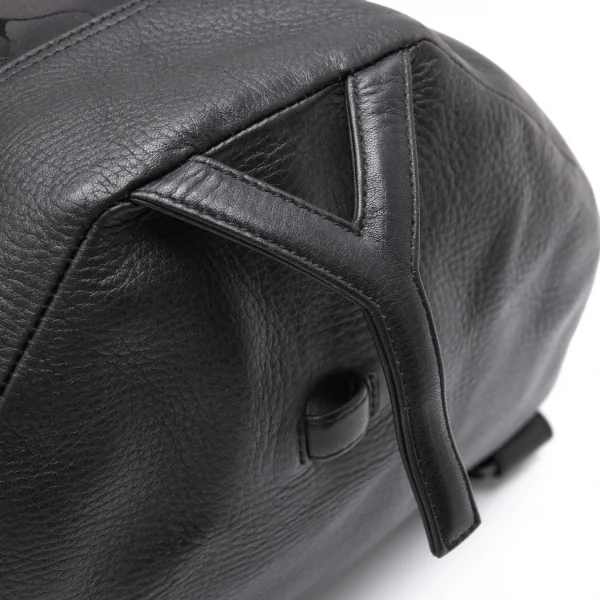 ヨウジヤマモトディスコード Yohji yamamoto discord シャドーカモフラジャガード切替レザーYバックパック 黒 K-112695_014