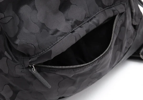 ヨウジヤマモトディスコード Yohji yamamoto discord シャドーカモフラジャガード切替レザーYバックパック 黒 K-112695_015