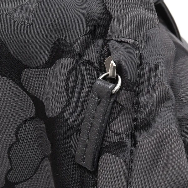 ヨウジヤマモトディスコード Yohji yamamoto discord シャドーカモフラジャガード切替レザーYバックパック 黒 K-112695_016