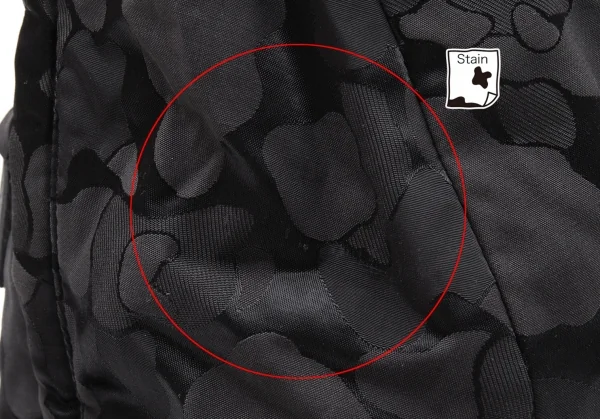 ヨウジヤマモトディスコード Yohji yamamoto discord シャドーカモフラジャガード切替レザーYバックパック 黒 K-112695_006