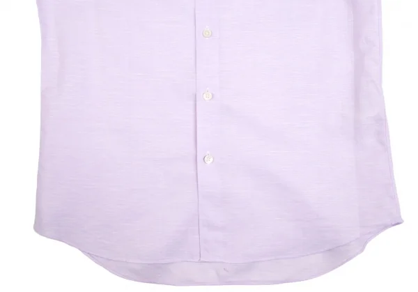 エディフィスEDIFICE SOKTASコットンリネン七分袖カッタウェイシャツ パープルM K-112701_007