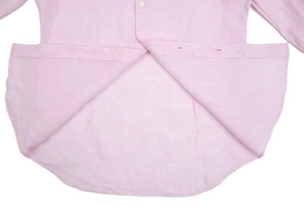 エディフィスEDIFICE Herdmansリネン七分袖カッタウェイシャツ ピンクM K-112703_007