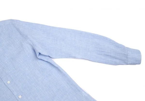エディフィスEDIFICE Albiniリネンカッタウェイシャツ 水色M K-112704_004