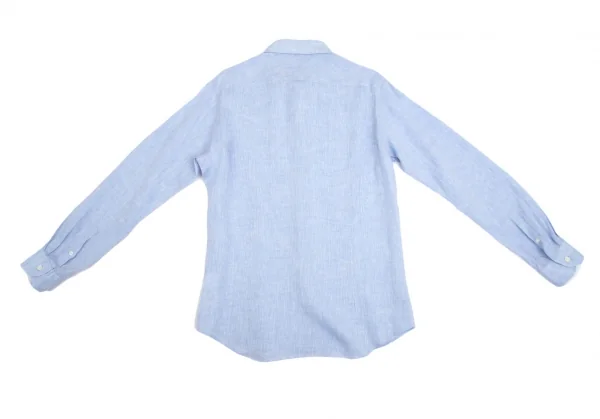 エディフィスEDIFICE Albiniリネンカッタウェイシャツ 水色M K-112704_008