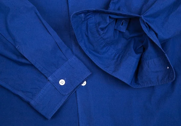 エディフィスEDIFICE 製品染めコットン七分袖シャツ 青46 K-112705_010