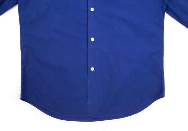 エディフィスEDIFICE 製品染めコットン七分袖シャツ 青46 K-112705_011