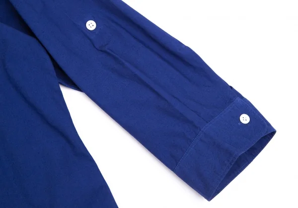 エディフィスEDIFICE 製品染めコットン七分袖シャツ 青46 K-112705_007