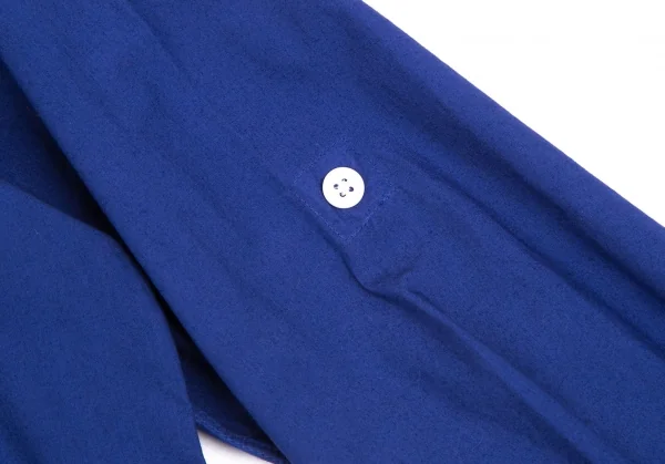 エディフィスEDIFICE 製品染めコットン七分袖シャツ 青46 K-112705_008