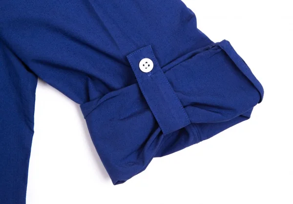 エディフィスEDIFICE 製品染めコットン七分袖シャツ 青46 K-112705_009