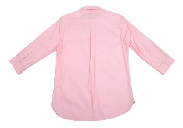 エディフィスEDIFICE コットンショールカラー七分袖シャツ ピンク46 K-112706_010