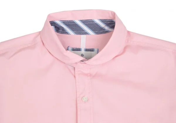 エディフィスEDIFICE コットンショールカラー七分袖シャツ ピンク46 K-112706_002