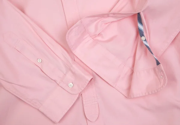 エディフィスEDIFICE コットンショールカラー七分袖シャツ ピンク46 K-112706_005