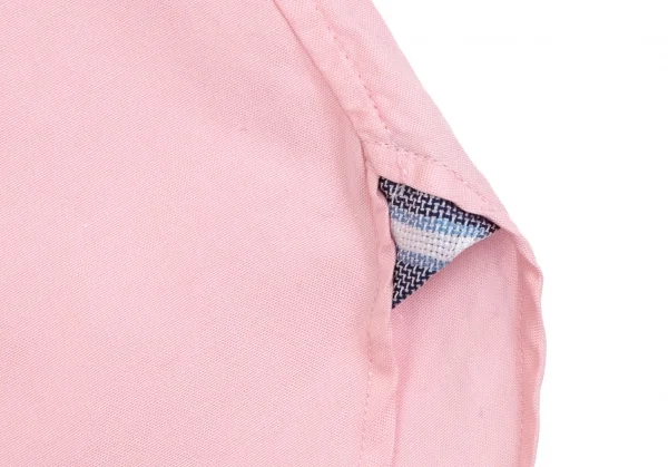 エディフィスEDIFICE コットンショールカラー七分袖シャツ ピンク46 K-112706_007