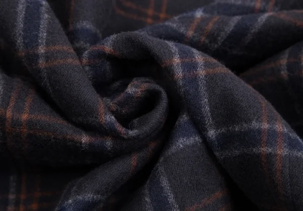 エディフィスEDIFICE コットンカッタウェイチェックフランネルシャツ チャコールM K-112713_009