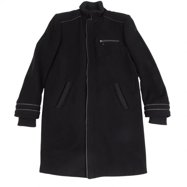 McQ Alexander McQUEEN Zipper Switching Design Coat Black 48 K-112718_001