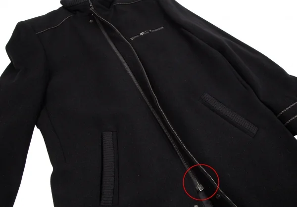 McQ Alexander McQUEEN Zipper Switching Design Coat K-112718_010