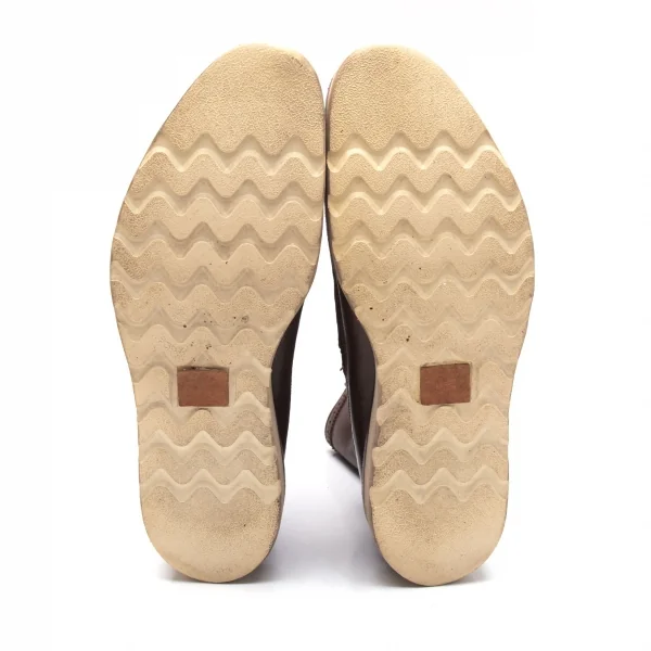 フットザコーチャーfoot the coacher レザーモカシンセミブーツ 茶29cm位 K-112729_015