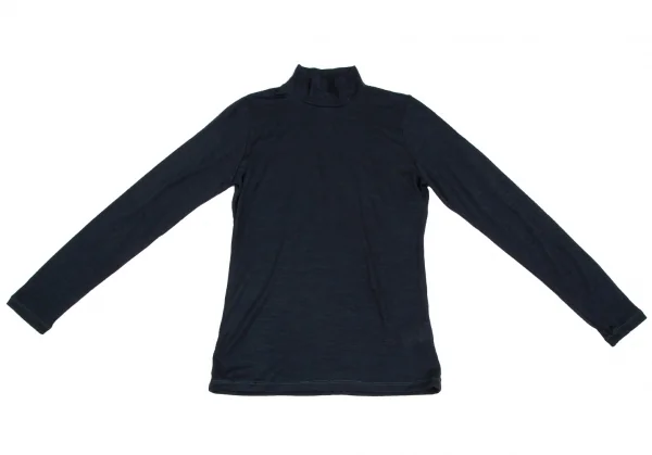 アンティパストANTIPAST ウールハイネックカットソー 紺M位 K-112732_002