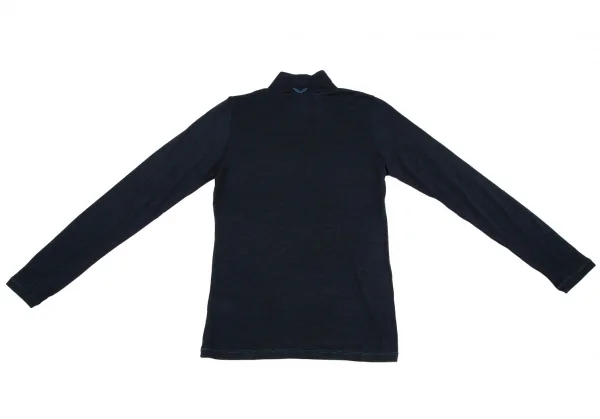 アンティパストANTIPAST ウールハイネックカットソー 紺M位 K-112732_009