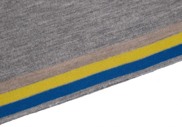 マルニMARNI 配色デザインウールニットベスト グレー38 K-112736_007