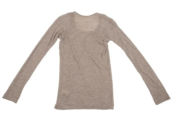 マルニMARNI ウールカットソー ベージュ38 K-112737_011