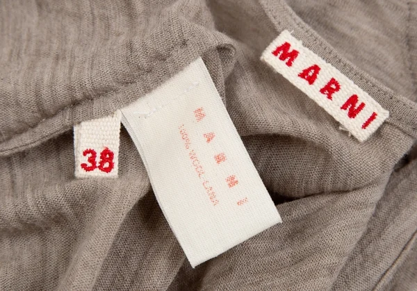 マルニMARNI ウールカットソー ベージュ38 K-112737_014