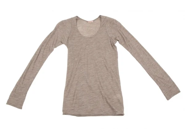 マルニMARNI ウールカットソー ベージュ38 K-112737_002