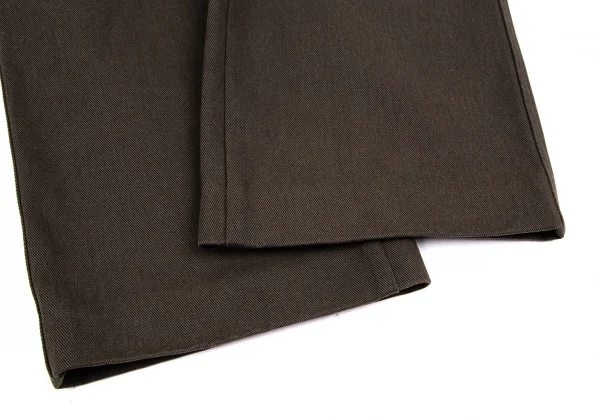 マルニMARNI コットンダブルポケットデザインワイドパンツ 茶38 K-112741_011