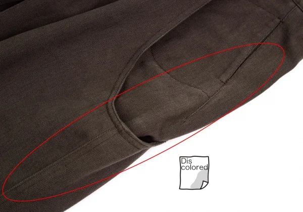 マルニMARNI コットンダブルポケットデザインワイドパンツ 茶38 K-112741_003