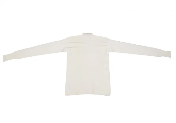 ジルサンダーJIL SANDER ロゴエンボスウールハイネックニット アイボリー36 K-112742_010
