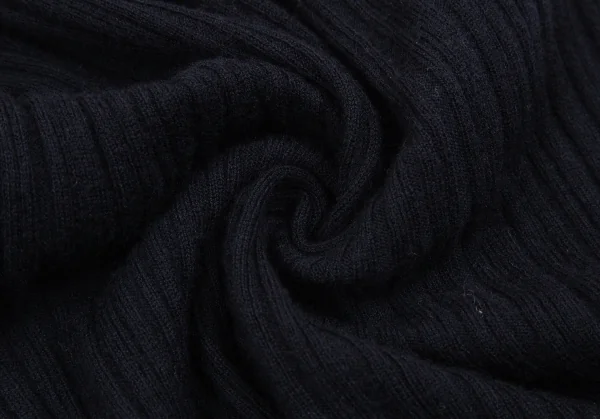 プラダPRADA タートルネックノースリーブリブニット 紺38 K-112746_010