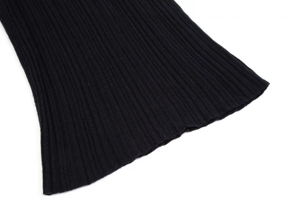 プラダPRADA タートルネックノースリーブリブニット 紺38 K-112746_007