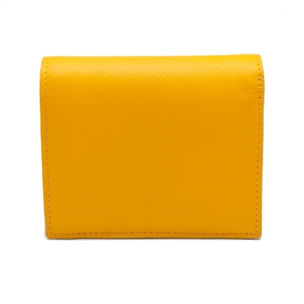 ヴィヴィアンウエストウッドVivienne Westwood PIMLICO サフィアーノレザーオーブ二つ折り財布 黄 K-112758_002