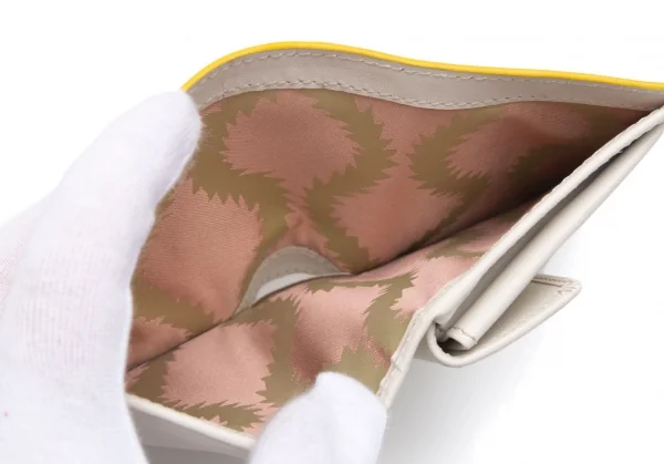ヴィヴィアンウエストウッドVivienne Westwood PIMLICO サフィアーノレザーオーブ二つ折り財布 黄 K-112758_009