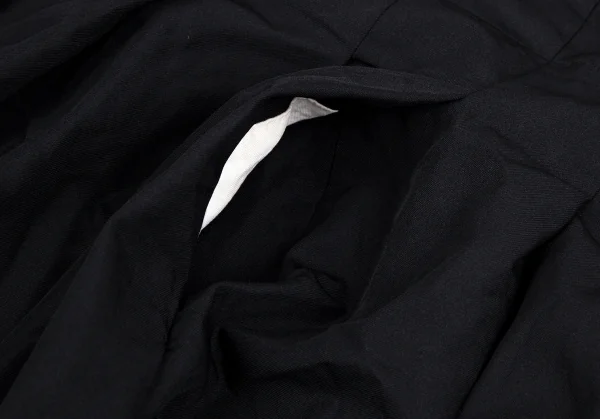 コムコム コムデギャルソンCOMME des GARCONS エステルカットオフプリーツ切替ノースリーブワンピース 紺S K-112773_009