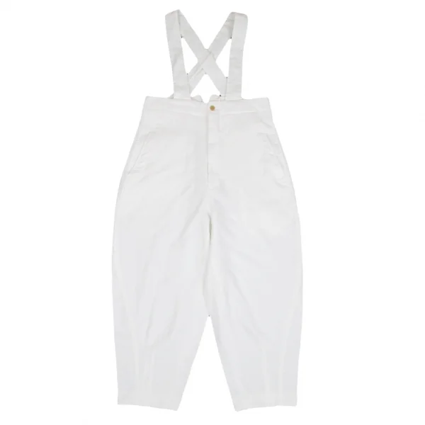 コムコム コムデギャルソンCOMME des GARCONS エステルサスペンダージョッパーズパンツ 白XS K-112779_001