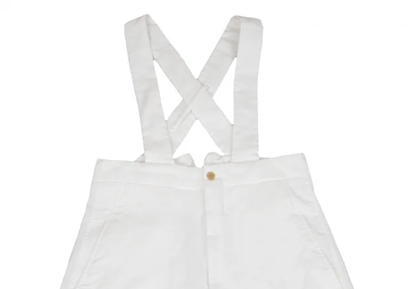 コムコム コムデギャルソンCOMME des GARCONS エステルサスペンダージョッパーズパンツ 白XS K-112779_002