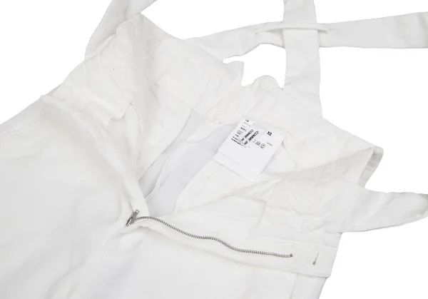 コムコム コムデギャルソンCOMME des GARCONS エステルサスペンダージョッパーズパンツ 白XS K-112779_005