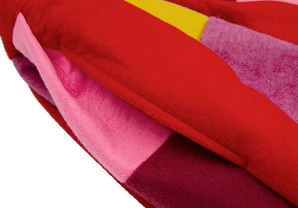 コムコム コムデギャルソンCOMME des GARCONS 製品洗いフェルトパッチワーク切替スカート マルチXS K-112783_004