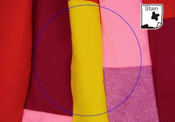 コムコム コムデギャルソンCOMME des GARCONS 製品洗いフェルトパッチワーク切替スカート マルチXS K-112783_011