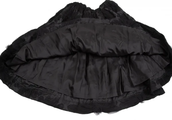 コムデギャルソン　チュールスカート コムデギャルソンCOMME des GARCONS フラワーチュールデザインスカート