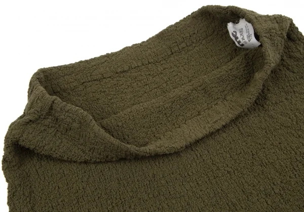 イッセイミヤケ ミーISSEY MIYAKE me テープトリムカリフラワースカート カーキF K-112809_004