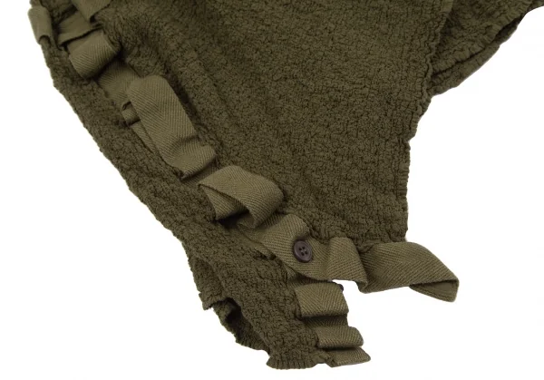 イッセイミヤケ ミーISSEY MIYAKE me テープトリムカリフラワースカート カーキF K-112809_006