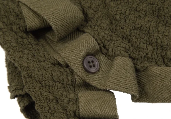 イッセイミヤケ ミーISSEY MIYAKE me テープトリムカリフラワースカート カーキF K-112809_007